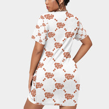 Load image into Gallery viewer, UTO IV Women’s Stacked Hem Dress With Short Sleeve(Plus Size)