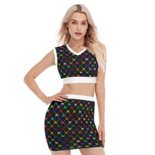 Load image into Gallery viewer, UTO IV V-Neck Vest Skirt Suit