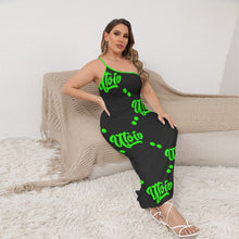 Load image into Gallery viewer, UTO IV Women's Oblique-Shoulder Exposure Dress With Side Split (Plus Size)