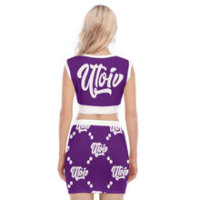 Load image into Gallery viewer, UTO IV V-Neck Vest Skirt Suit