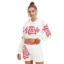 Load image into Gallery viewer, UTOIV Women's Mirco Fleece Hoodie And Shorts Set