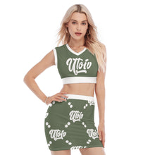 Load image into Gallery viewer, UTO IV V-Neck Vest Skirt Suit