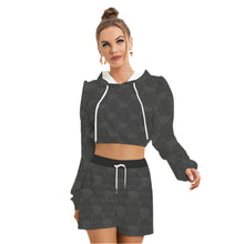 Load image into Gallery viewer, UTO IV "Midnight" Women's Mirco Fleece Hoodie And Shorts Set