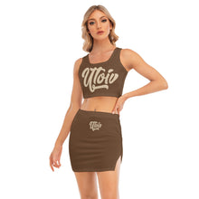 Load image into Gallery viewer, UTO IV Women's Camisole And Hip Skirt Suit
