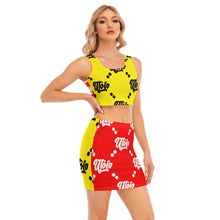 Load image into Gallery viewer, UTO IV Women's Camisole And Hip Skirt Suit