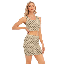 Load image into Gallery viewer, UTO IV Women's Camisole And Hip Skirt Suit
