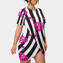 Load image into Gallery viewer, UTO IV Women’s Stacked Hem Dress With Short Sleeve(Plus Size)
