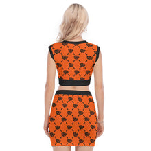 Load image into Gallery viewer, UTO IV V-Neck Vest Skirt Suit