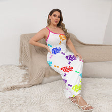 Load image into Gallery viewer, UTO IV Women's Oblique-Shoulder Exposure Dress With Side Split (Plus Size)