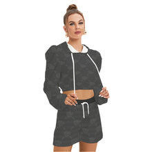 Load image into Gallery viewer, UTO IV "Midnight" Women's Mirco Fleece Hoodie And Shorts Set