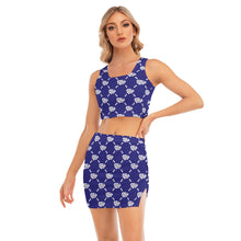 Load image into Gallery viewer, UTO IV Women's Camisole And Hip Skirt Suit