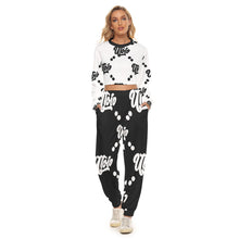 Load image into Gallery viewer, UTO IV "Dalmatian" Women's Crop Sweatshirt Suit