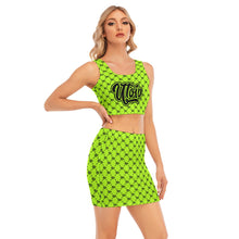 Load image into Gallery viewer, UTO IV Women's Camisole And Hip Skirt Suit