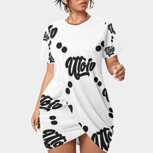 Load image into Gallery viewer, UTO IV Women’s Stacked Hem Dress With Short Sleeve(Plus Size)