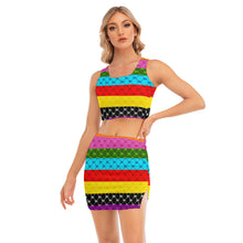 Load image into Gallery viewer, UTO IV Women's Camisole And Hip Skirt Suit