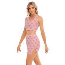 Load image into Gallery viewer, UTO IV Women's Camisole And Hip Skirt Suit