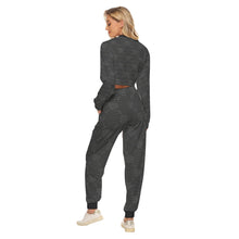 Load image into Gallery viewer, UTO IV "Midnight" Women's Crop Sweatshirt Suit
