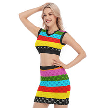 Load image into Gallery viewer, UTO IV V-Neck Vest Skirt Suit