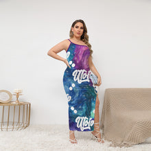 Load image into Gallery viewer, UTO IV Women's Oblique-Shoulder Exposure Dress With Side Split (Plus Size)