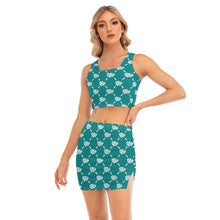 Load image into Gallery viewer, UTO IV Women's Camisole And Hip Skirt Suit