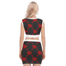 Load image into Gallery viewer, UTO IV "Calotes" Women's Collarless V Collar Vest Skirt Suit