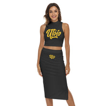 Load image into Gallery viewer, UTO IV Women's Tank Top & Split High Skirt Set