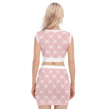 Load image into Gallery viewer, UTO IV V-Neck Vest Skirt Suit