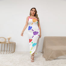 Load image into Gallery viewer, UTO IV Women's Oblique-Shoulder Exposure Dress With Side Split (Plus Size)