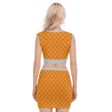 Load image into Gallery viewer, UTO IV V-Neck Vest Skirt Suit
