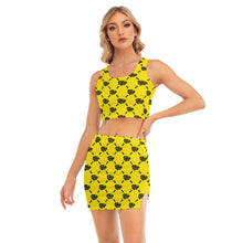 Load image into Gallery viewer, UTO IV Women's Camisole And Hip Skirt Suit