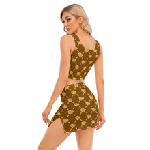 Load image into Gallery viewer, UTO IV Women's Camisole And Hip Skirt Suit