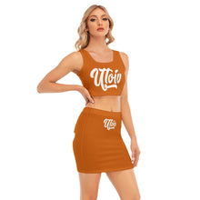 Load image into Gallery viewer, UTO IV Women's Camisole And Hip Skirt Suit