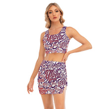 Load image into Gallery viewer, UTO IV Women's Camisole And Hip Skirt Suit