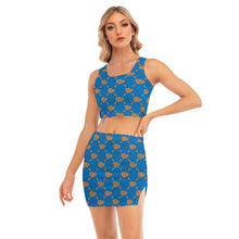 Load image into Gallery viewer, UTO IV Women's Camisole And Hip Skirt Suit