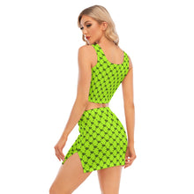 Load image into Gallery viewer, UTO IV Women's Camisole And Hip Skirt Suit
