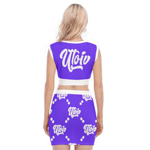 Load image into Gallery viewer, UTO IV V-Neck Vest Skirt Suit