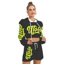 Load image into Gallery viewer, UTO IV Women's Mirco Fleece Hoodie And Shorts Set