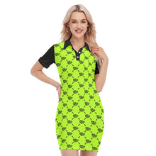 Load image into Gallery viewer, UTO IV "Emerald Tree" Women's Polo Collar Dress