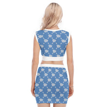 Load image into Gallery viewer, UTO IV V-Neck Vest Skirt Suit
