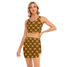 Load image into Gallery viewer, UTO IV Women's Camisole And Hip Skirt Suit
