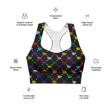 Load image into Gallery viewer, UTO IV "Monogram" Longline Sports Bra
