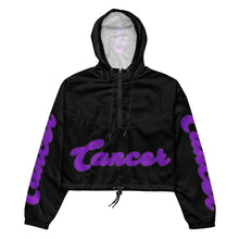Load image into Gallery viewer, UTO IV "CANCER" Women’s Cropped Windbreaker