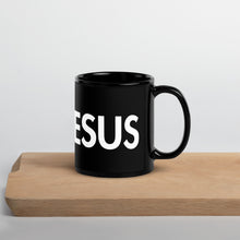 Load image into Gallery viewer, UTO IV "ASK JESUS" Black Glossy Mug
