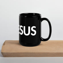 Load image into Gallery viewer, UTO IV "ASK JESUS" Black Glossy Mug