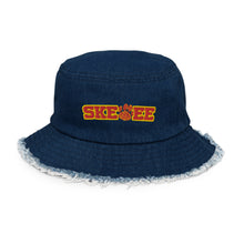 Load image into Gallery viewer, UTO IV SKEGEE Distressed denim bucket hat
