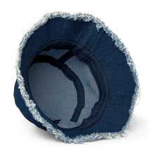 Load image into Gallery viewer, UTO IV SKEGEE Distressed denim bucket hat