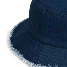 Load image into Gallery viewer, UTO IV SKEGEE Distressed denim bucket hat