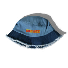 Load image into Gallery viewer, UTO IV SKEGEE Distressed denim bucket hat