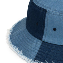 Load image into Gallery viewer, UTO IV SKEGEE Distressed denim bucket hat