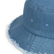 Load image into Gallery viewer, UTO IV SKEGEE Distressed denim bucket hat